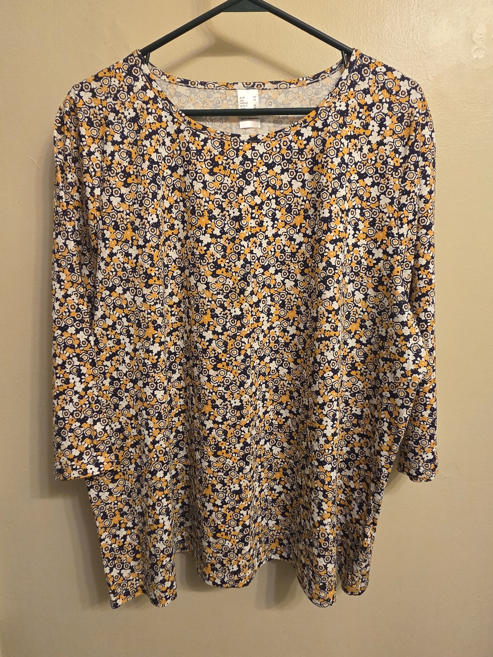 Venus Grandmacore Cottagecore Ditsy Floral Retro Mod Cotton Knit Tunic Top 18